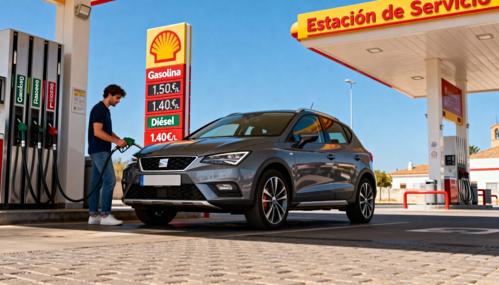 Jak wygląda tankowanie wynajętym autem w Hiszpanii? Rodzaje paliwa, ceny i zasady